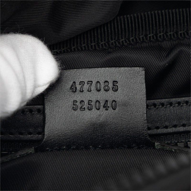 Gucci Sherry Line Tiger Head Waist Bag Black Canvas — view 5