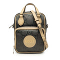 Gucci GG Nylon Off the Grid 2-Way Shoulder Bag Gray Beige