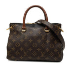 Louis Vuitton Monogram Pallas BB 2-Way Shoulder Bag Brown Black Leather