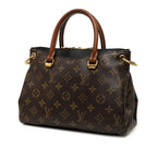 Louis Vuitton Monogram Pallas BB 2-Way Shoulder Bag Brown Black Leather — view 2
