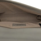 Chanel CC Logo Boy Quilted Chain Shoulder Bag Gray Beige Lambskin — view 4
