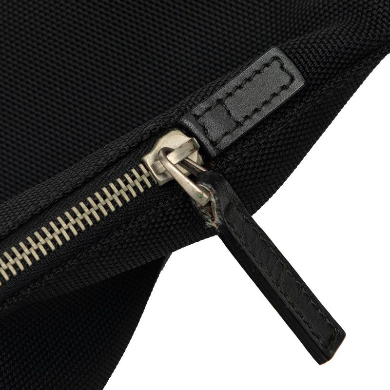 Gucci Sherry Line Fold Backpack Black Canvas Leather — view 5