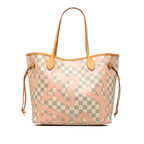 Louis Vuitton Damier Azur Neverfull MM Tahiti Collection Tote Shoulder Bag
