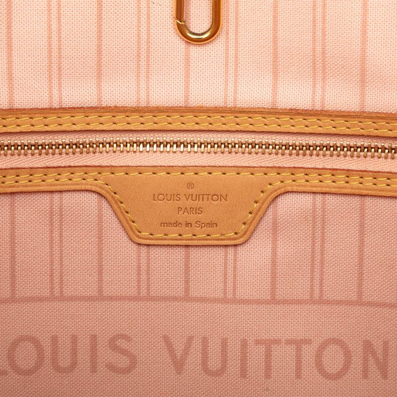 Louis Vuitton Damier Azur Neverfull MM Tahiti Collection Tote Shoulder Bag — view 6