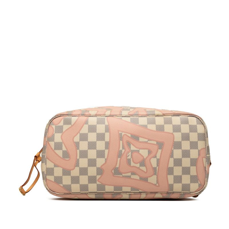 Louis Vuitton Damier Azur Neverfull MM Tahiti Collection Tote Shoulder Bag — view 3