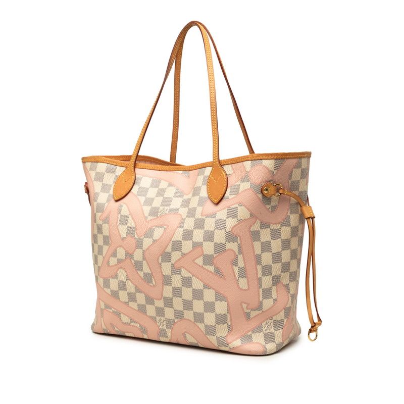Louis Vuitton Damier Azur Neverfull MM Tahiti Collection Tote Shoulder Bag — view 2