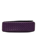 Bottega Veneta Intrecciato Embroidery 2-Way Shoulder Bag Purple Leather — view 3