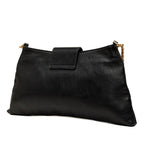 Celine Triomphe Chain Shoulder Bag Black Leather — view 2