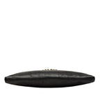 Celine Triomphe Chain Shoulder Bag Black Leather — view 3