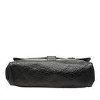 Gucci Guccissima Shoulder Bag Black Leather — view 3