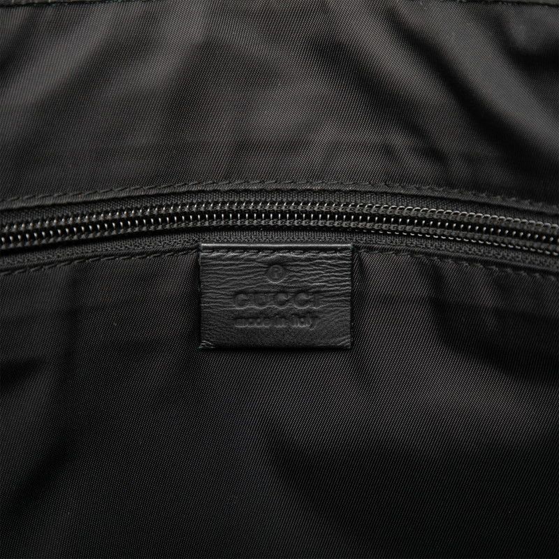 Gucci Guccissima Shoulder Bag Black Leather — view 6