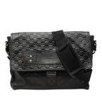 Gucci Guccissima Shoulder Bag Black Leather