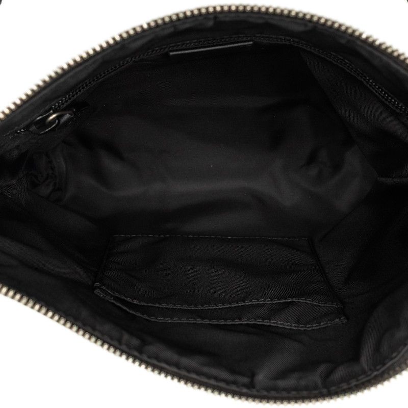Gucci Sherry Line Crossbody Shoulder Bag Black Canvas Leather — view 4