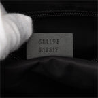 Gucci Sherry Line Crossbody Shoulder Bag Black Canvas Leather — view 6