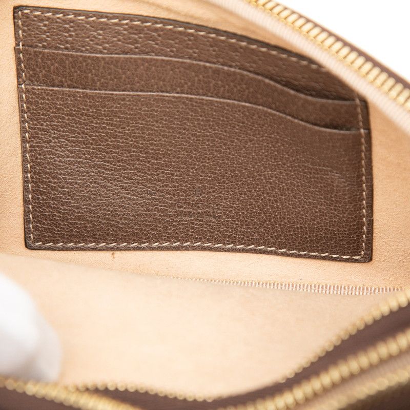 Gucci GG Supreme Ophidia Crossbody Shoulder Bag Beige Brown Leather — view 5