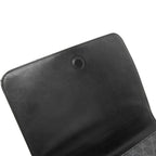 Gucci GG Supreme Courier Crossbody Shoulder Bag Black Gray Leather — view 4