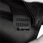 Gucci GG Supreme Belt Bag Black Gray Leather — view 6