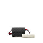 Gucci GG Supreme Belt Bag Black Gray Leather — view 7