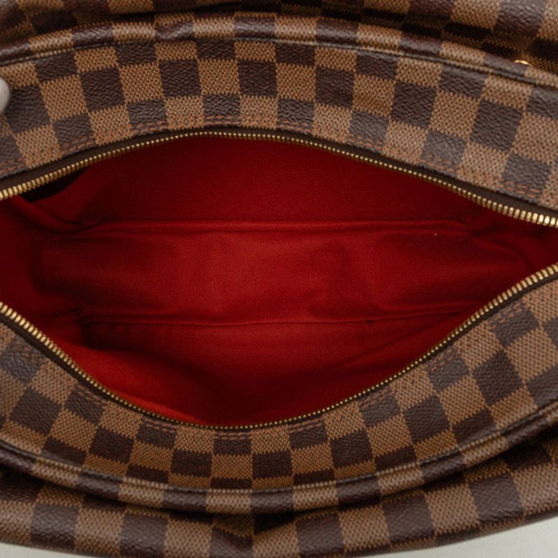 Louis Vuitton Damier Naviglio Crossbody Shoulder Bag Brown Leather — view 4