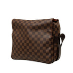 Louis Vuitton Damier Naviglio Crossbody Shoulder Bag Brown Leather — view 2