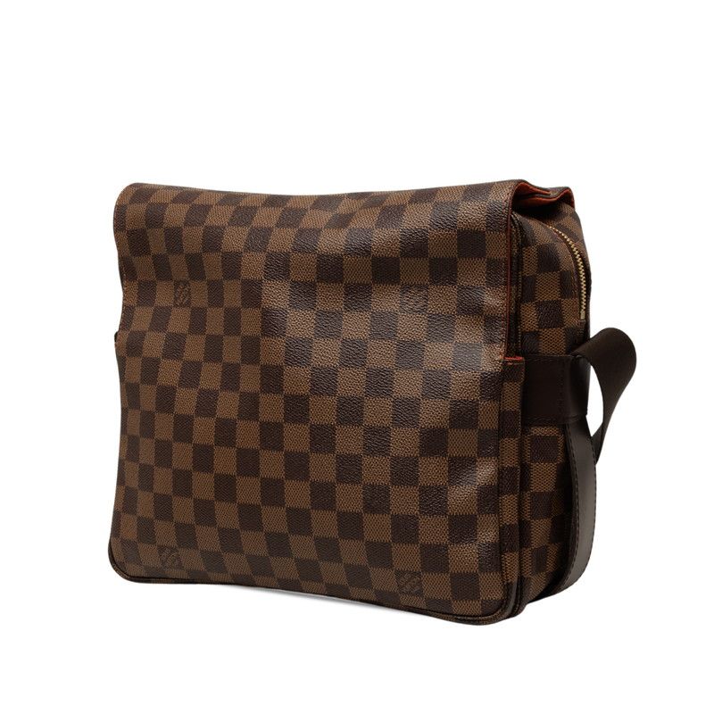 Louis Vuitton Damier Naviglio Crossbody Shoulder Bag Brown Leather — view 2