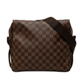 Louis Vuitton Damier Naviglio Crossbody Shoulder Bag Brown Leather