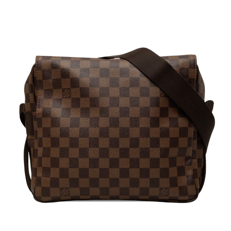 Louis Vuitton Damier Naviglio Crossbody Shoulder Bag Brown Leather