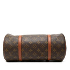Louis Vuitton Monogram Handbag Brown Leather — view 3