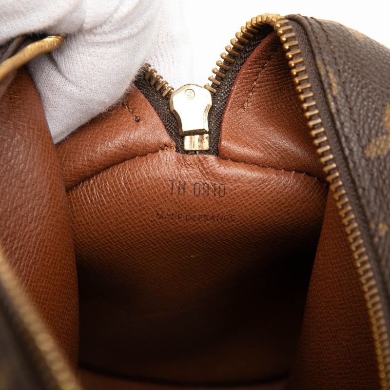 Louis Vuitton Monogram Handbag Brown Leather — view 8