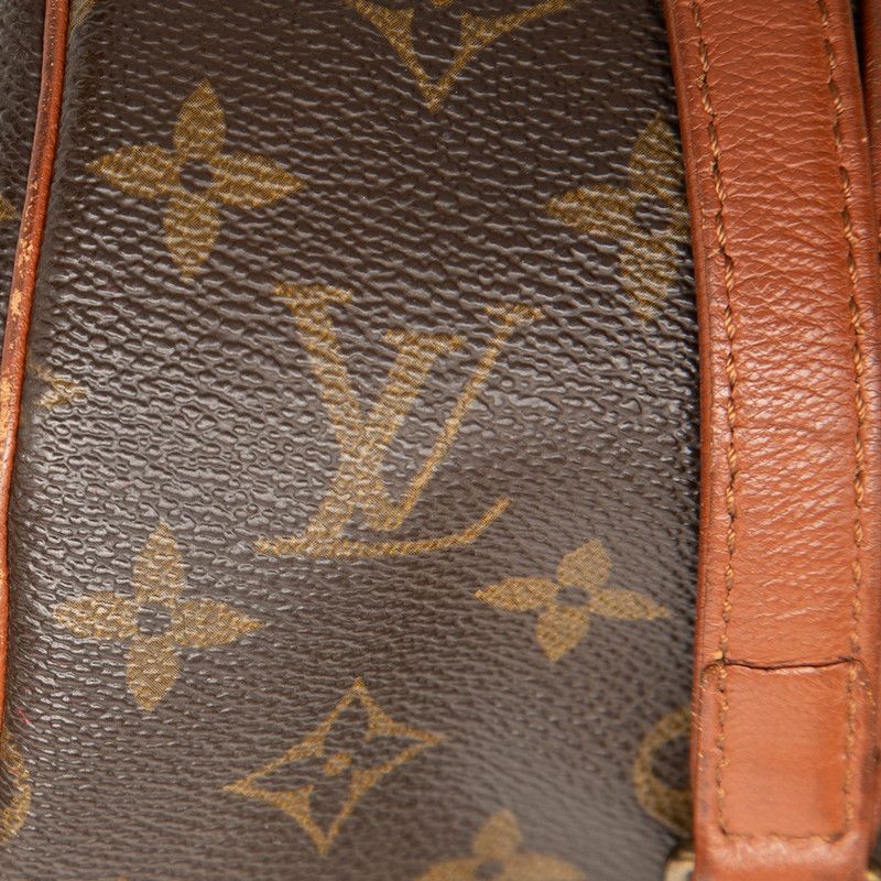 Louis Vuitton Monogram Handbag Brown Leather — view 5