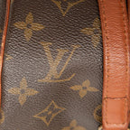 Louis Vuitton Monogram Handbag Brown Leather — view 5