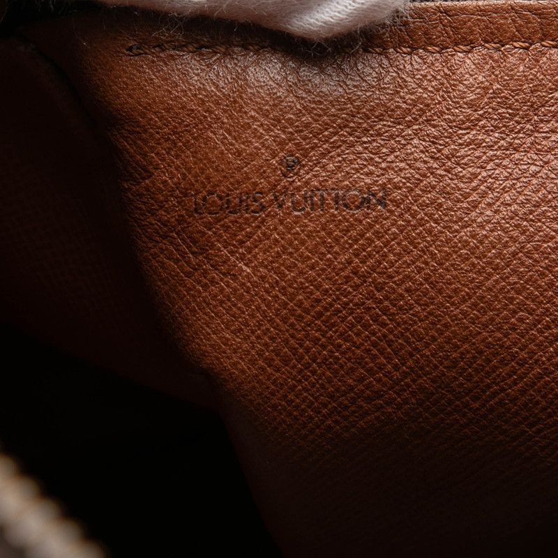 Louis Vuitton Monogram Handbag Brown Leather — view 7