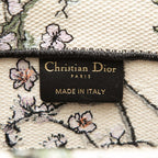 Dior Book Tote Bag Medium Ivory Multicolor Canvas — view 5