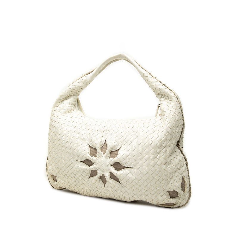 Bottega Veneta Intrecciato Handbag Bag White Leather — view 2