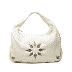 Bottega Veneta Intrecciato Handbag Bag White Leather