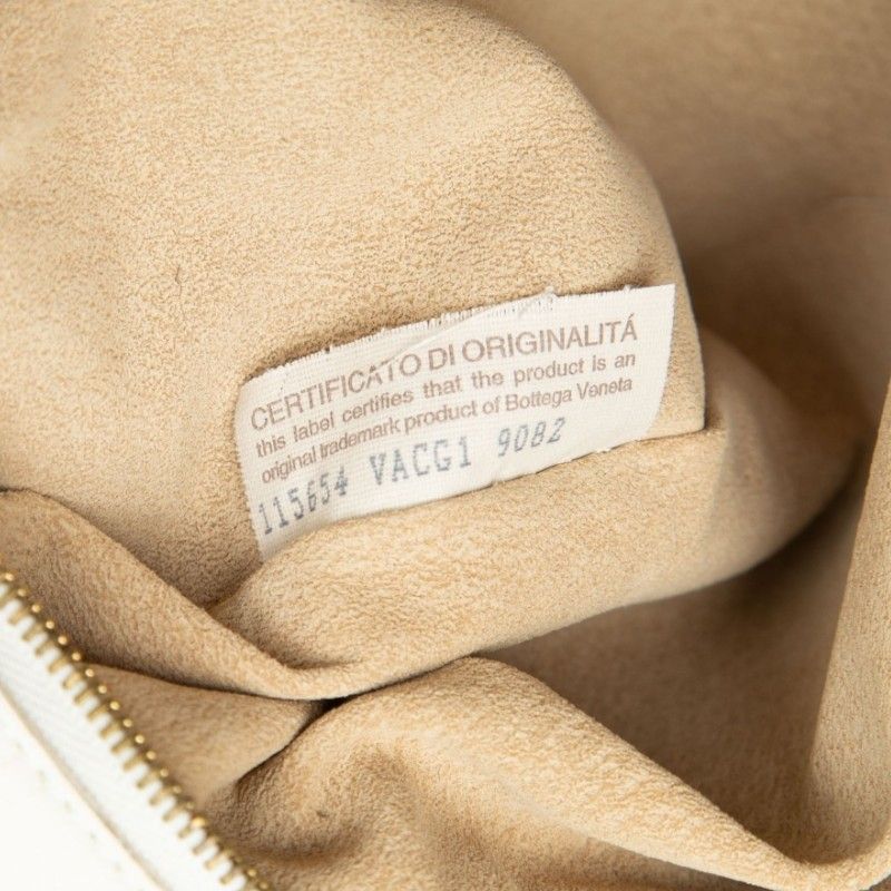 Bottega Veneta Intrecciato Handbag Bag White Leather — view 6