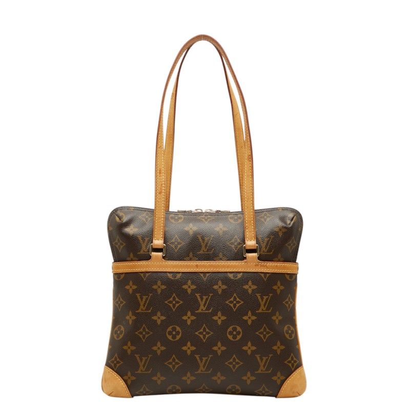 Louis Vuitton Monogram Cousin GM Tote Shoulder Bag Brown Leather