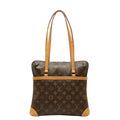 Louis Vuitton Monogram Cousin GM Tote Shoulder Bag Brown Leather