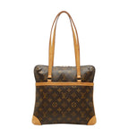 Louis Vuitton Monogram Cousin GM Tote Shoulder Bag Brown Leather