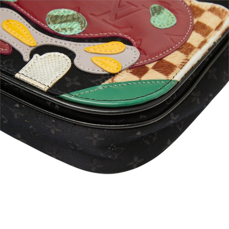 Louis Vuitton Monogram Satin Musette Conte de Fee Crossbody Shoulder Bag Black — view 4