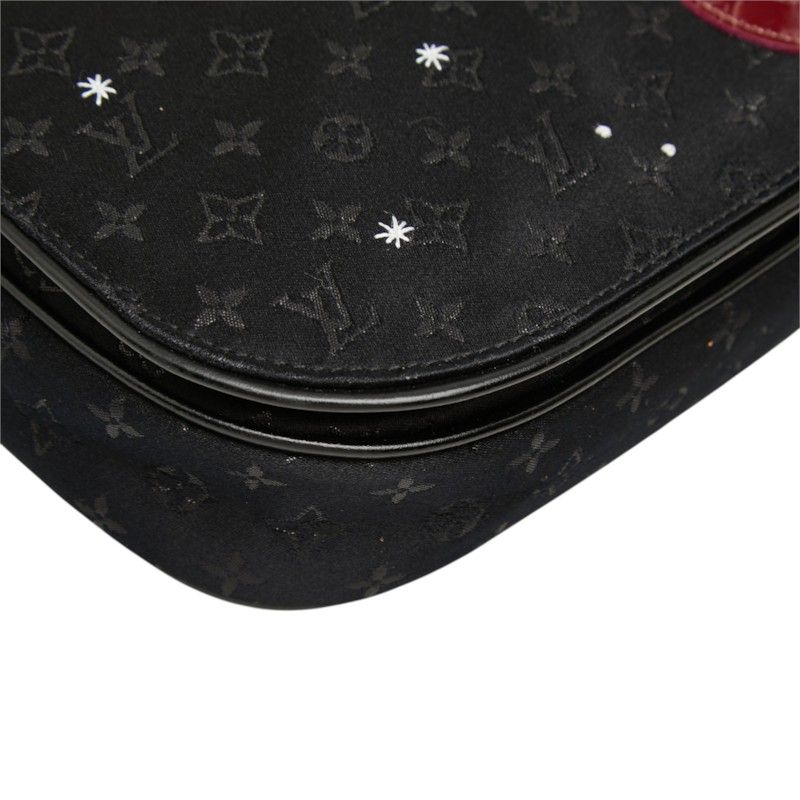 Louis Vuitton Monogram Satin Musette Conte de Fee Crossbody Shoulder Bag Black — view 5