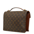 Louis Vuitton Monogram Monceau 2-Way Shoulder Bag Brown Leather — view 2