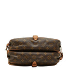 Louis Vuitton Monogram Saumur 30 Crossbody Shoulder Bag Brown Leather — view 3