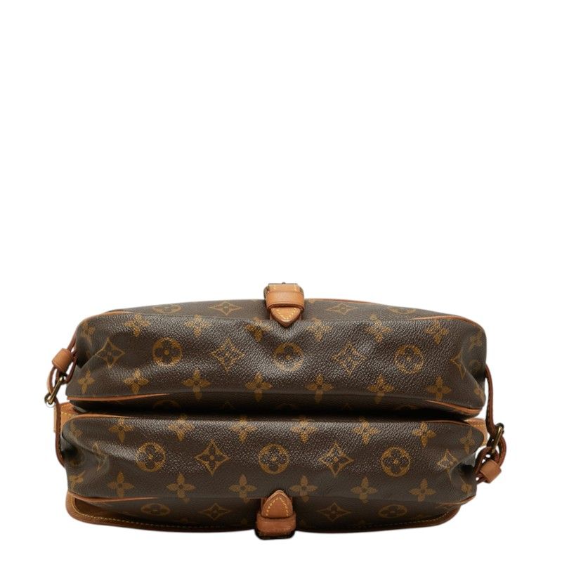 Louis Vuitton Monogram Saumur 30 Crossbody Shoulder Bag Brown Leather — view 3