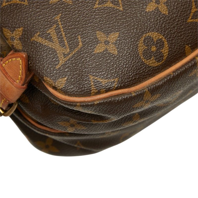 Louis Vuitton Monogram Saumur 30 Crossbody Shoulder Bag Brown Leather — view 6