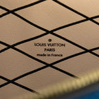 Louis Vuitton Epi Trunk Clutch Crossbody Chain Shoulder Bag Blue Noir Black — view 5