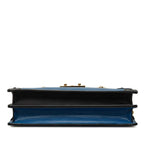 Louis Vuitton Epi Trunk Clutch Crossbody Chain Shoulder Bag Blue Noir Black — view 3
