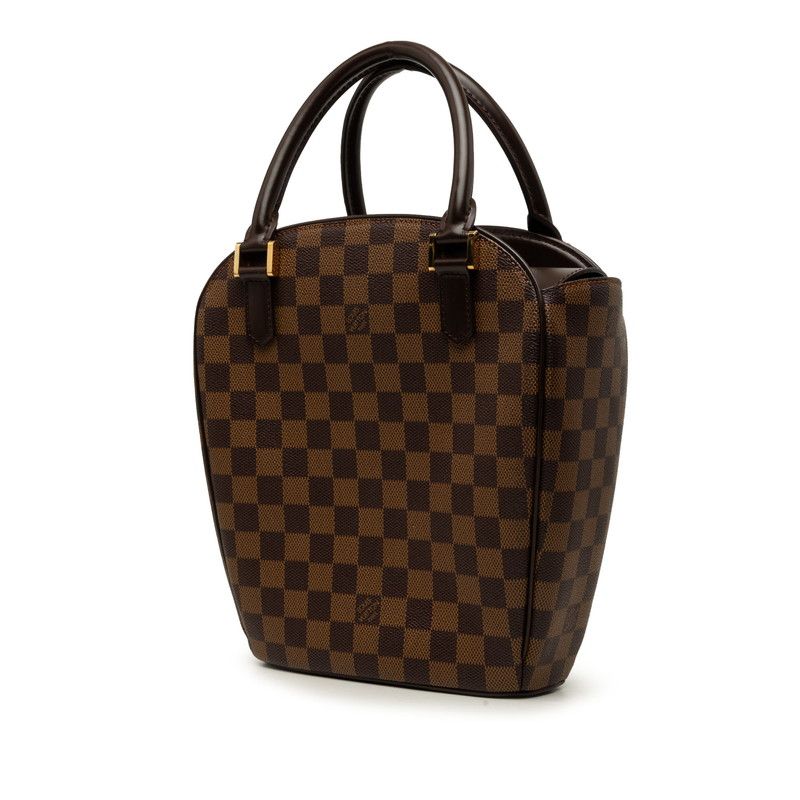 Louis Vuitton Damier Sariasso Handbag Brown Leather — view 2
