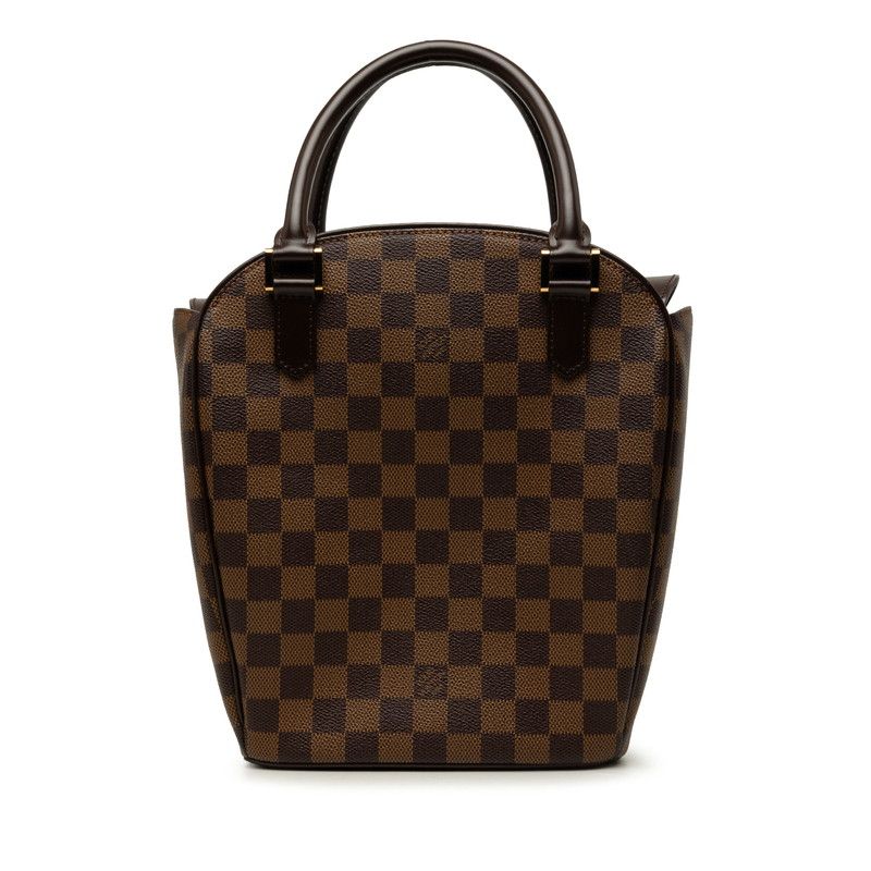 Louis Vuitton Damier Sariasso Handbag Brown Leather
