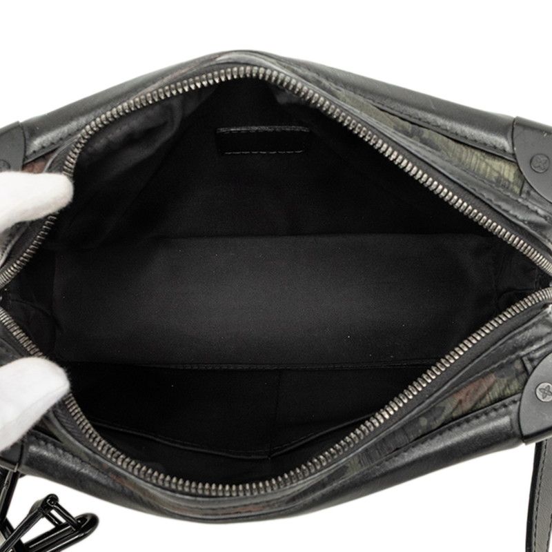 Louis Vuitton Monogram Camouflage Soft Trunk Crossbody Shoulder Bag Khaki Black — view 4